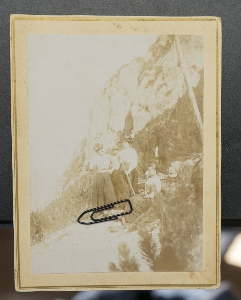 Photo CDV KAB View Source Portrait Women Austria Model Hat Picture Man Old