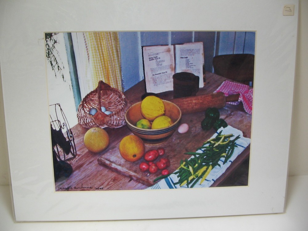 MATTED PHOTOGRAPHY Farmhouse Kitchen Table 11×14 Color by Larry Santucci