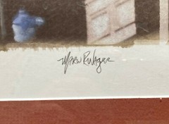 Marlin Wagner Framed Photograph «Archipotpourri» Hand-Colored Kallitype