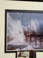 Photo Huntington Beach Pier, January 18, 1988 by Jenna Mashek Vintage Light Wood