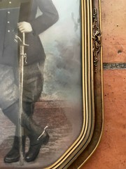 Antique 19th Century Colorized Framed Photograph Soldier Vincent Scenna