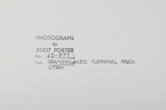 Eliot Porter Dye Transfer Photograph – Signed Canyonlands