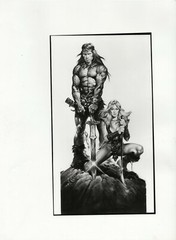40×30 (30×17)cm orig film photo 1982 Arnold Schwarzenegger Conan the Barbarian photo