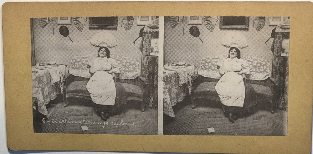 Scene Genre Life Marital Social Photo Stereo Print Photomechanical PL35P6