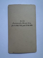 Orig CDV litho photo photograph picture old fashion around 1880 Josef Haiden musician