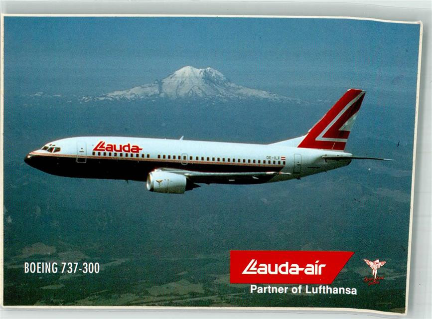 39884785 – aerial photo of a Boeing 737-300 by the airline Lauda-air