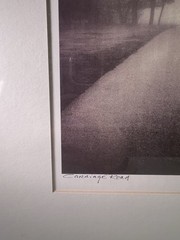 Carriage Road Wood Framed Photo Signed By Richard Calvo 16.5×14.5”