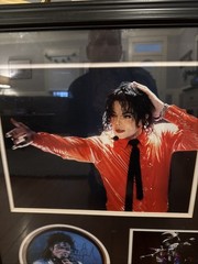 Michael Jackson The King Of Pop Framed Art Photo/CD Collection Framed 32×27