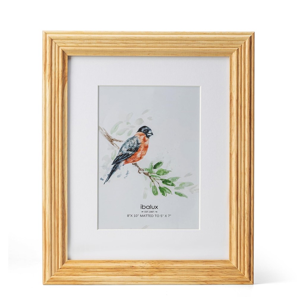 8×10 Picture Frame Photo Frame, Made of Solid Pine Wood with Real Glass, Disp…