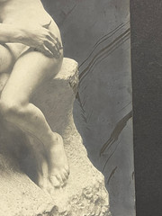 Large Antique Photo Sculpture The Kiss Auguste Rodin Luxembourg Museum