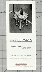 Zeke Berman (b. 1951) Art Announcement Card – Still Life Photography