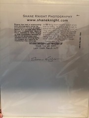 Shane Knight Signed & Numbered Photograph «Break Time» Limited Edition No 540