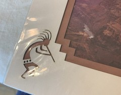 JAMES THOMSON SIGNED PRINT PHOTO GRAND CANYON SUNSTREAK S. RIM 10″x 8″ MATTED