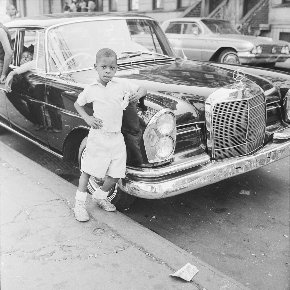 Photo Print On Baryte Paper Child Harlem New York 1960 40x40cm