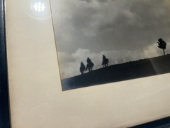 «Wide Open Spaces» ARTHUR DAILEY Silver Tone Original Western Photograph Framed