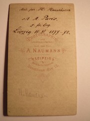 Leipzig-WS 1877/78-H. Haueisen as Law Student Portrait/CDV