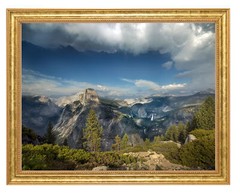 Yosemite National Park Photograph in a Aged Gold Frame