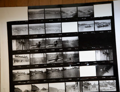 Photo Print Large Contact Sheet 1980 Various Views Normandy 40X50cm