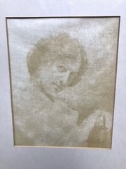 RARE Photograph Drawing photogravure Demachy French Pictorialism Seurat old rare