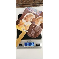 Vintage «Sunday Morning» Church Hand Fan, Card Stock & Wood