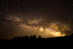 Milky Way Celestial Night Sky Rocky Mountains Colorado Photography Print