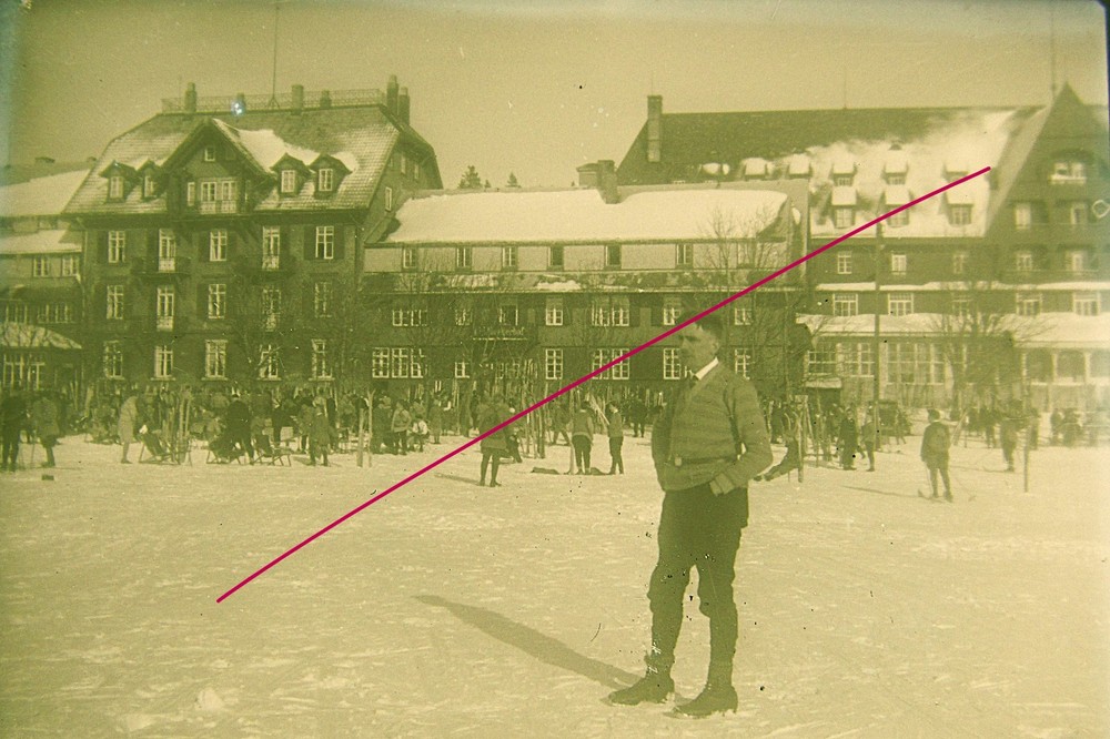 Feldberger Hof Hotel around 1900 Unique Historic Glass Negative No. 2