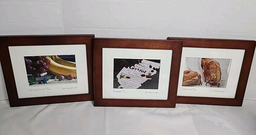 x3 Lorri Honeycutt Fine Art Photos The Grinders, Dozen To Go & The Grape Escape
