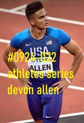 MALE PORTRAIT #0924-022- athletes series-devon allen – free shipping in usa