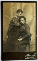 orig. CDV Foto Fotografie Mode Personen um 1890 Gronau Frauen