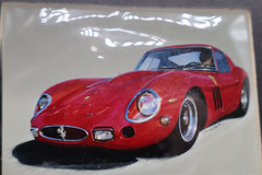FERRARI 250 GTO PHOTO OF ORIGINAL ARTWORK BY DAVE BLYTH SIGNED BY ARTIST