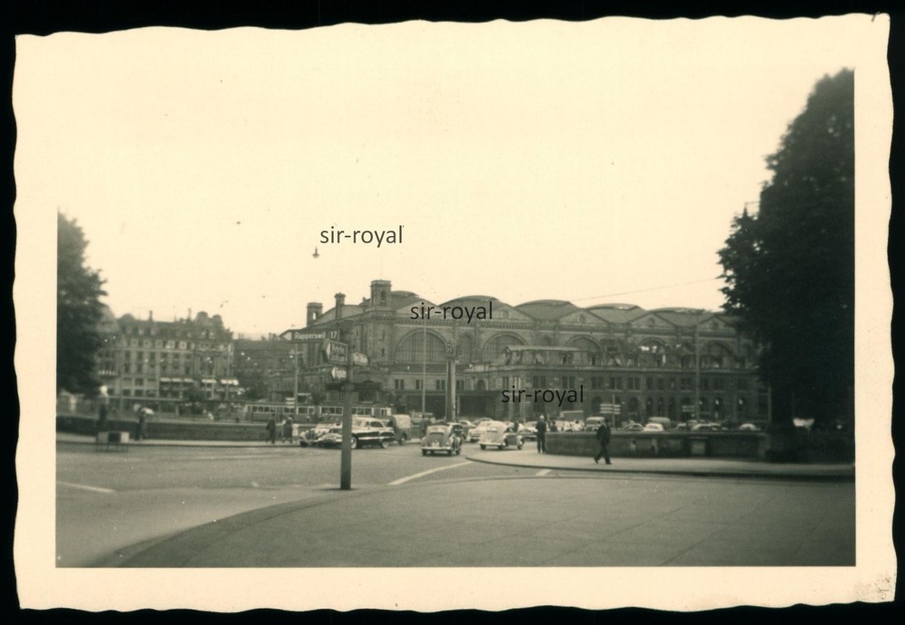 Zurich – Central Station – Switzerland – 1950s 1960s – photo 9×6 cm