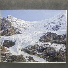 Matted Snowy Mountain Landscape Photo Print 11 X 14 Wall Art Gallery Decor