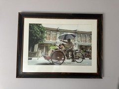 BUDAKLI Penang Beca Trishaw Limited Edition Canvas Photograph 1/3 Framed