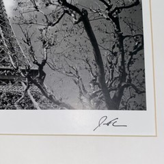 2 Jesse Kalisher Gallery Matted 8×10 Photographs Eiffel Tower Signed #1964 #1904