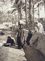 Lehnert and Landrock Antique Photo «Native Scenery at Marg» w/ Matt