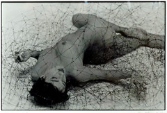 Art Nude VINCENT FRONCZEK Photo «Glenda in Net» Dated 1992 Professionally Framed