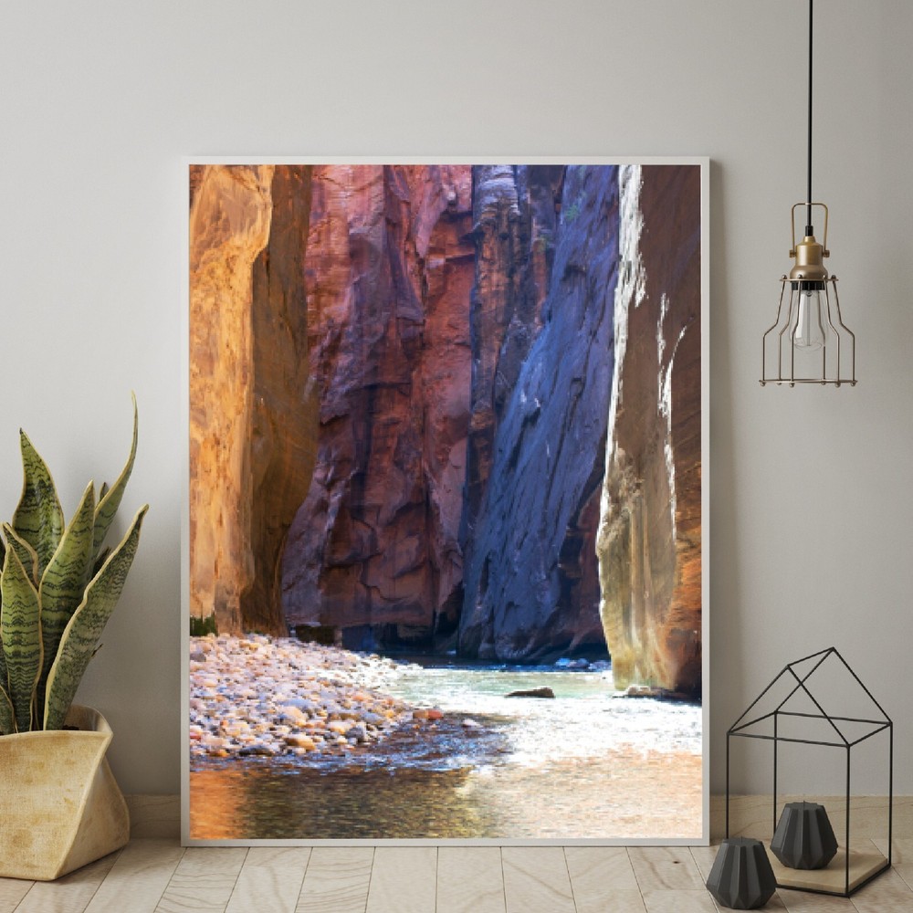 The Narrows Photography Zion National Park Zion Canyon Wall Art Printed Photo
