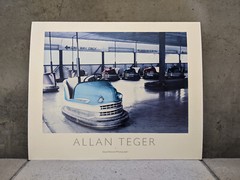Allan I Teger ’88 Original «Lusse Skooter Bumper Car» HAND PAINTED PHOTOGRAPH