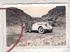 PHOTO PHOTO CAR AUTOMOBILES RENAULT CELTAQUATRE COACH WITH MILITARY