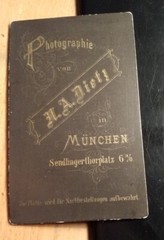 Man with Beard Portrait circa 1880/90s / CDV N. A. Dietz Munich
