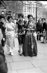 MISS WORLD 1965 ORIENTAL CONTESTANTS ON STREET PHOTO SHOOT – 15 NEGATIVES