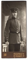 Photograph Aug. Nolte, Hanover, Holzmarkt 6, Portrait of a Soldier in Uniform