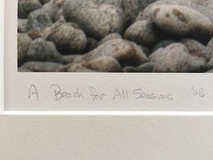 BRUCE BLUM SIGNED COLOR Photo Print (10 1/2″X 14″) «A Beach for all Season «