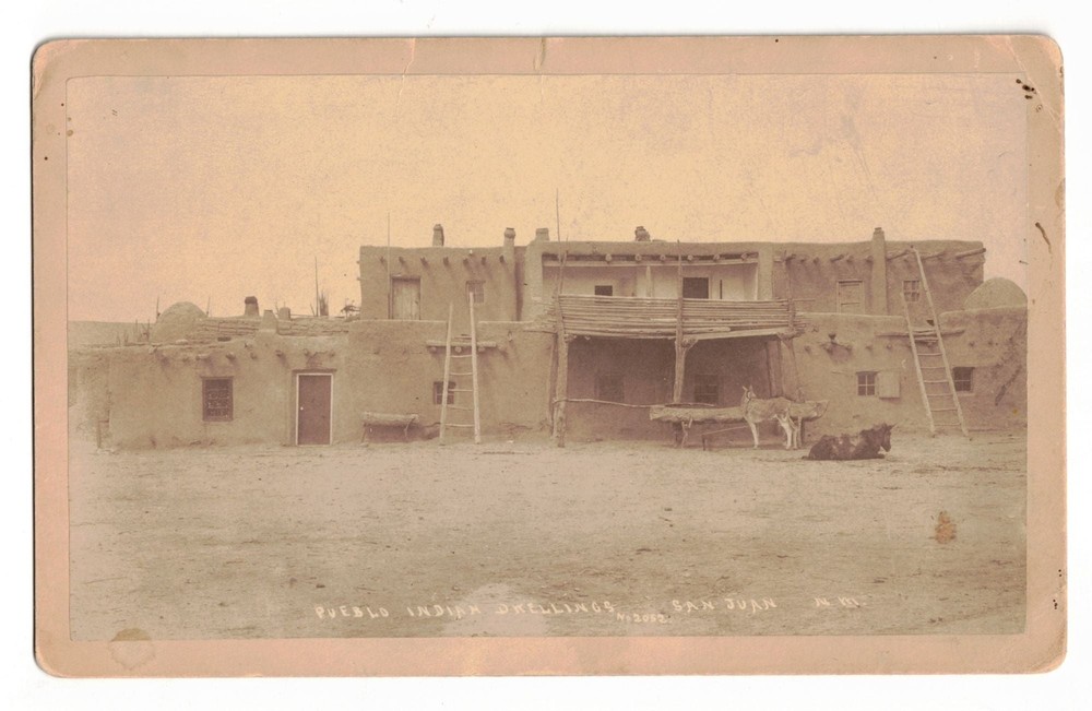 J L Clinton / Pueblo Indian Dwellings San Juan N.M New Mexico 1890