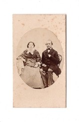 CDV Photo Fine Couple – Unknown Location 1860s