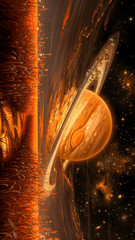 Digital Image Photo Picture Mobile Wallpaper Space Background Lofi AI Art