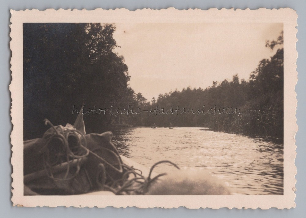 Kruttinna Krutynia East Prussia Poland – River Kayak Tour – Old Photo 1937