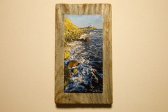 Driftwood Mounted Seascape – Montauk Point Lighthouse, New York