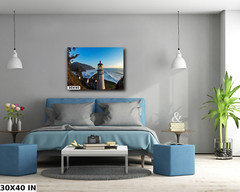 Lighthouse Sunset Limited Edition oregon ocean like Ansel Adams