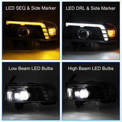 500% Brighter Replacement for 1994-2001 Dodge Ram 1500/1994-2002 Dodge Ram Picku